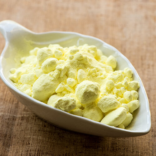 Natural mineral sulfur available in over the counter skincare