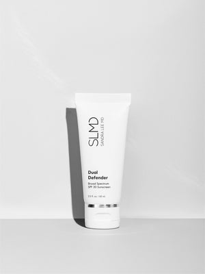 SLMD Dual Defender SPF 30 formulated for acne-prone skin